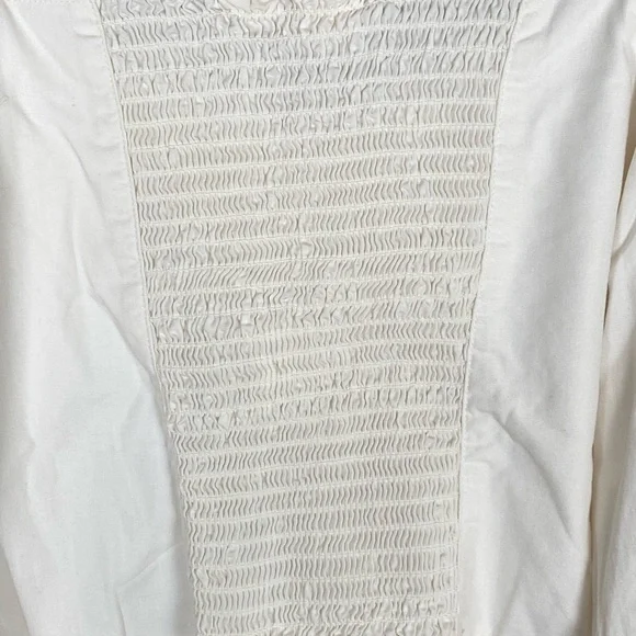 NWT LEVI’S Devin White Cropped Puff Sleeve Blouse Women Size Medium - Picture 12 of 12